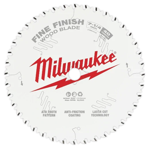 Milwaukee 48-40-0730 7-1/4" 60T Ultra Fine Finish Circular Saw Blade