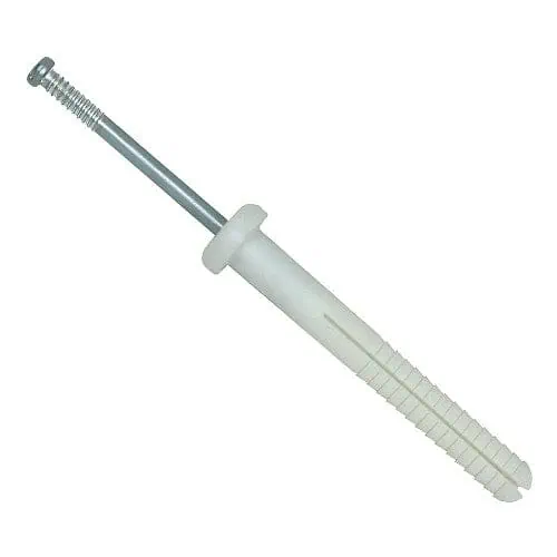 DeWalt NYLON NAILIN‚ 1/4" x 1-1/2" Carbon Steel Round Head Nail Anchor - 100 Qty