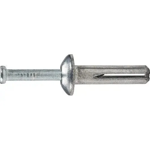 POW02802_1_1200x1200.webp DeWalt ZAMAC NAILIN‚ 3/16" x 7/8" Mushroom Head Hammer Drive Nail Anchor - 100 Qty