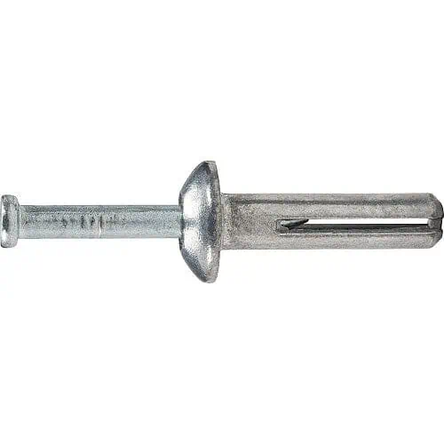 POW02807_1_1200x1200.webp DeWalt 1/4" x 3/4" Zamac Nailin Mushroom Head Hammer Drive Nail Anchor - 1000 Qty