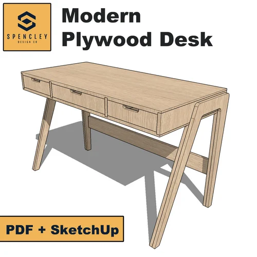 Modern Plywood Computer Desk Plans