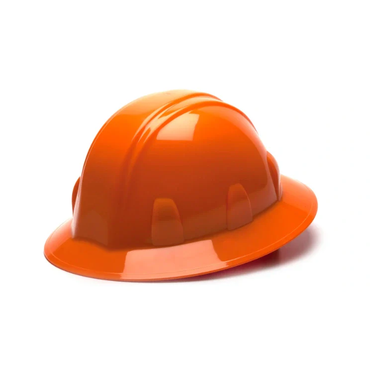 Pyramex-HP26140_1200x1200.webp Pyramex HP26140 Orange Full Brim Hard Hat 6 Pt Ratchet Suspension