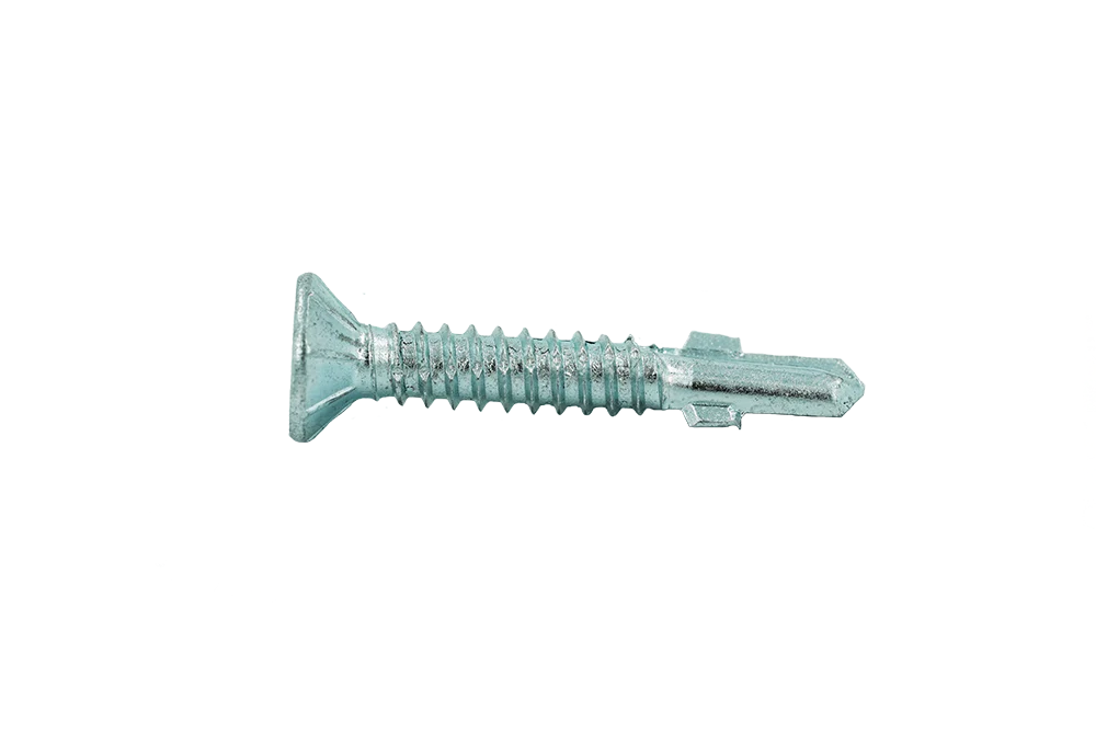 Muro M6 X 40 Mm (#14 X 1-1/2") Self Tapping Thread Screw, #3 Square Drive, Self Drilling Screw Tip, Bright Zinc Coating - 1800 Pcs