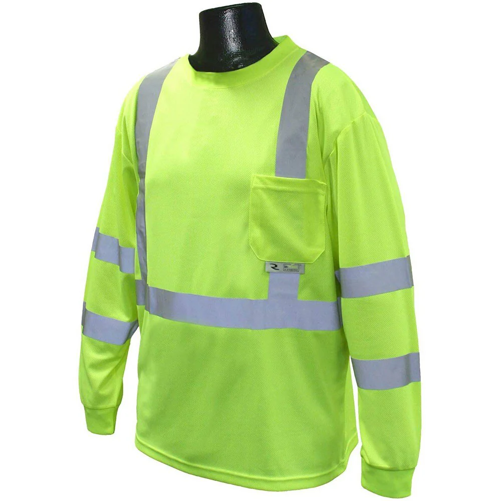 Radians-ST21-3PGS_01_3079739f-5fd5-4709-82fa-39fe6fa5a7f8.webp Radians ST21-3PGS-XL XL Class 3 Long Sleeve Shirt w/Moisture Wicking Green