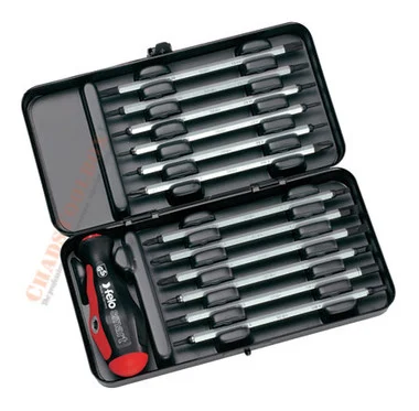 FELO 52757 13 pc Metric/Square Smart Box - Slotted, Phillips, Hex, Torx, Square Tip Blades with Handle discontinued