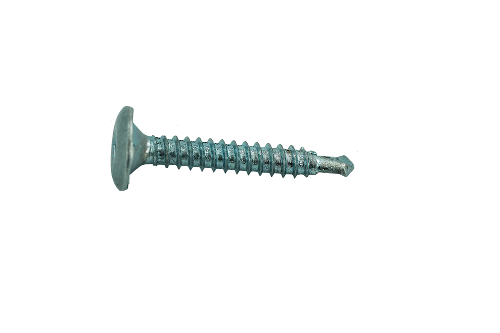 Muro #10 X 1-1/4" Fine Thread Screw, Lock Head, #2 Square Drive, Self Drilling Screw Tip, Bright Zinc Coating - 2000 Pcs