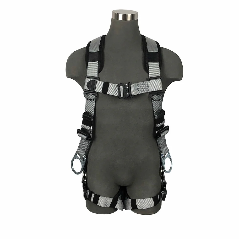 Safewaze 021-1593 (PCS) Full Body Harness: 3D Steel, Alu Quick-Connect Chest, Alu Quick-Connect Legs, Lanyard Rings & Sub Pelvic Cover (S)