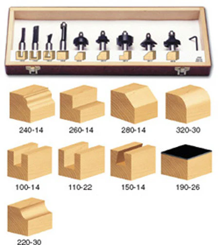 STARTER 11pc ROUTER BIT SET