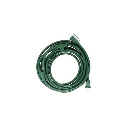 Woods 3030 Yard Master Outdoor 25 Foot Extension Cord with Evenly-Spaced Plugs Ideal for Landsc