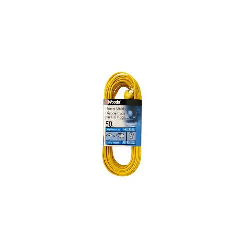 Woods-832_01_d06b8297-fd49-46dc-b46b-347aba3d3ba1.webp Woods 832 SPT-2 16/3 Flat Utility Extension Cord, 50-Foot, Yellow