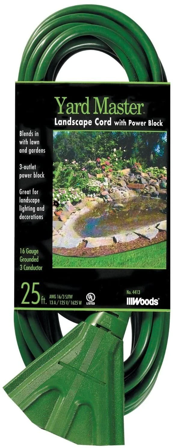 Woods-984413_01_cb5e8744-7ef8-4957-985b-aa0eb9a5932e.webp Woods 984413 25-Foot Extension Cord with 3-Outlet Block, Weatherproof Flexible Jacket,13 AMP, 1