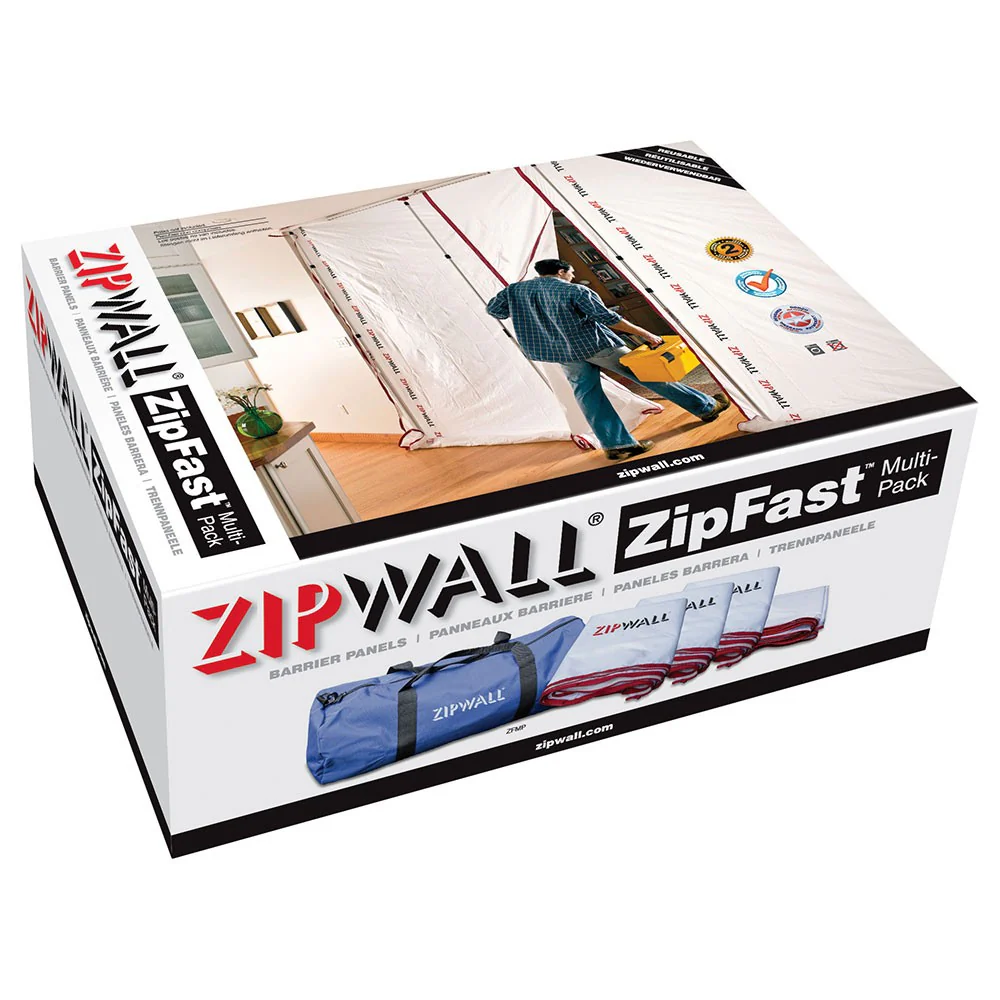 Zipwall-ZFMP_01_2c646bd9-8df2-4279-9440-b399710f8dac.webp ZipWall Dust Barrier System ZFMP ZipFast Reusable Barrier Panels Mult-Pack