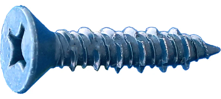 a218bb352ea814857b3b0dabf1e31d0acf84c790-large_7c35772d-ccdb-4601-9937-3fa74d571d70_1410x630.webp Dagger-Con 3/16" x 2-3/4" Phillips Flat Head Blue Concrete Screws - 1500 Qty