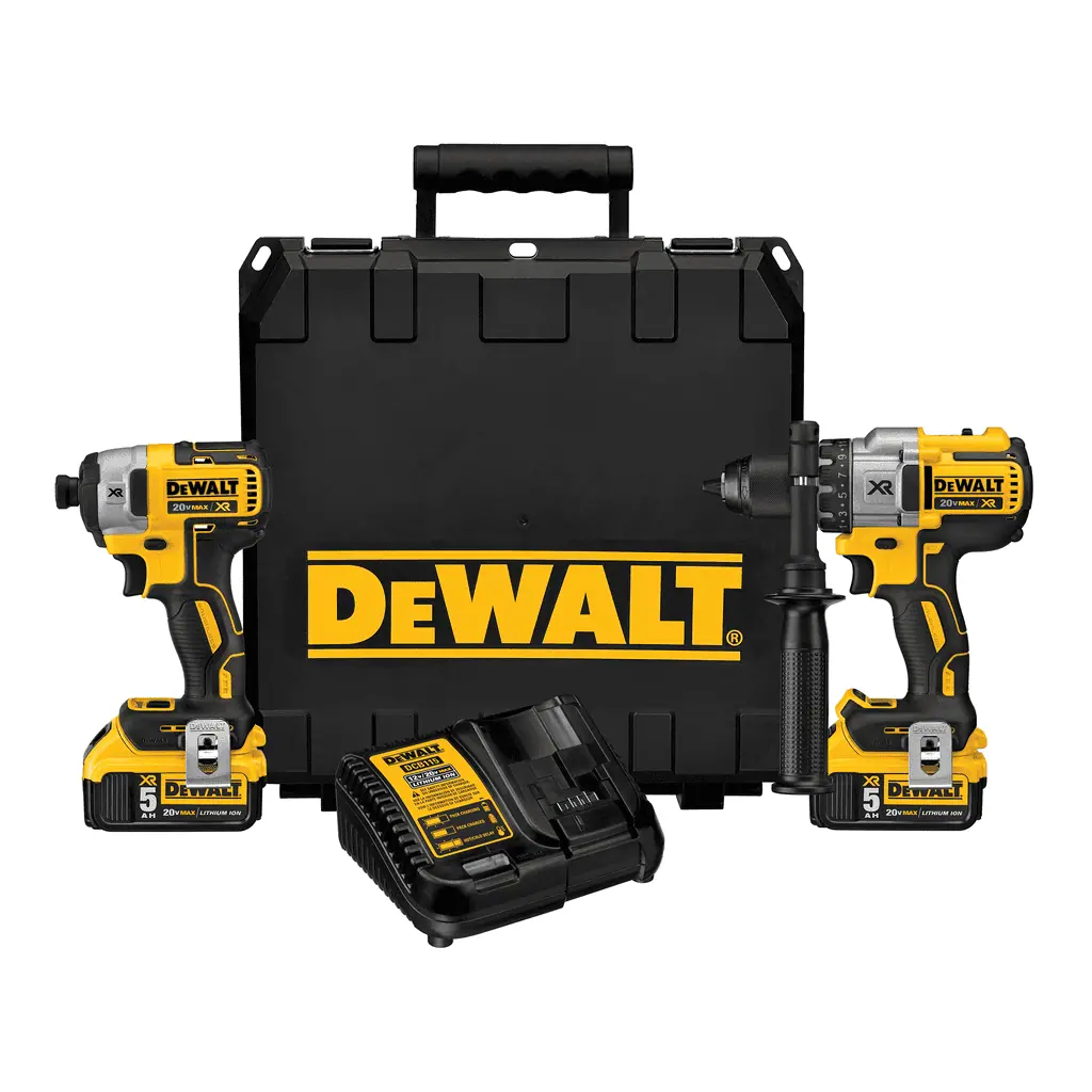 DeWalt 20V MAX* XR‚ Cordless Hammer Drill and Impact Driver Combo Kit
