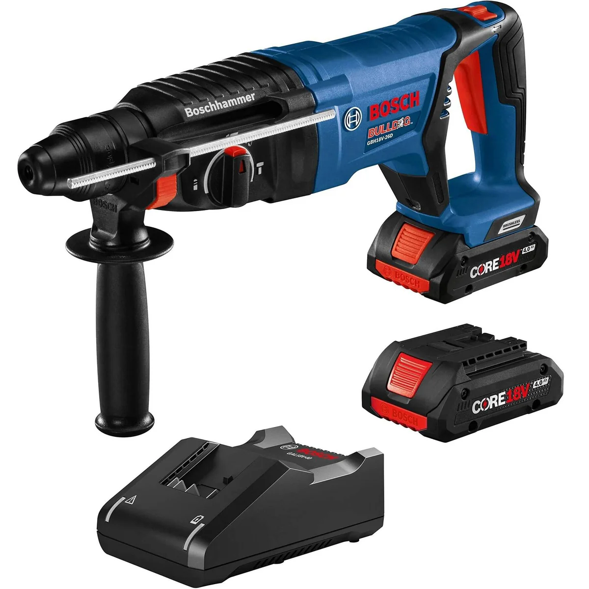 bosch_18v_brushless_1200x1200.webp BOSCH GBH18V-26DK25 18V Brushless 1" SDS-plus Bulldog Rotary Hammer Kit - 2 Batteries - GBH18V-26DK25