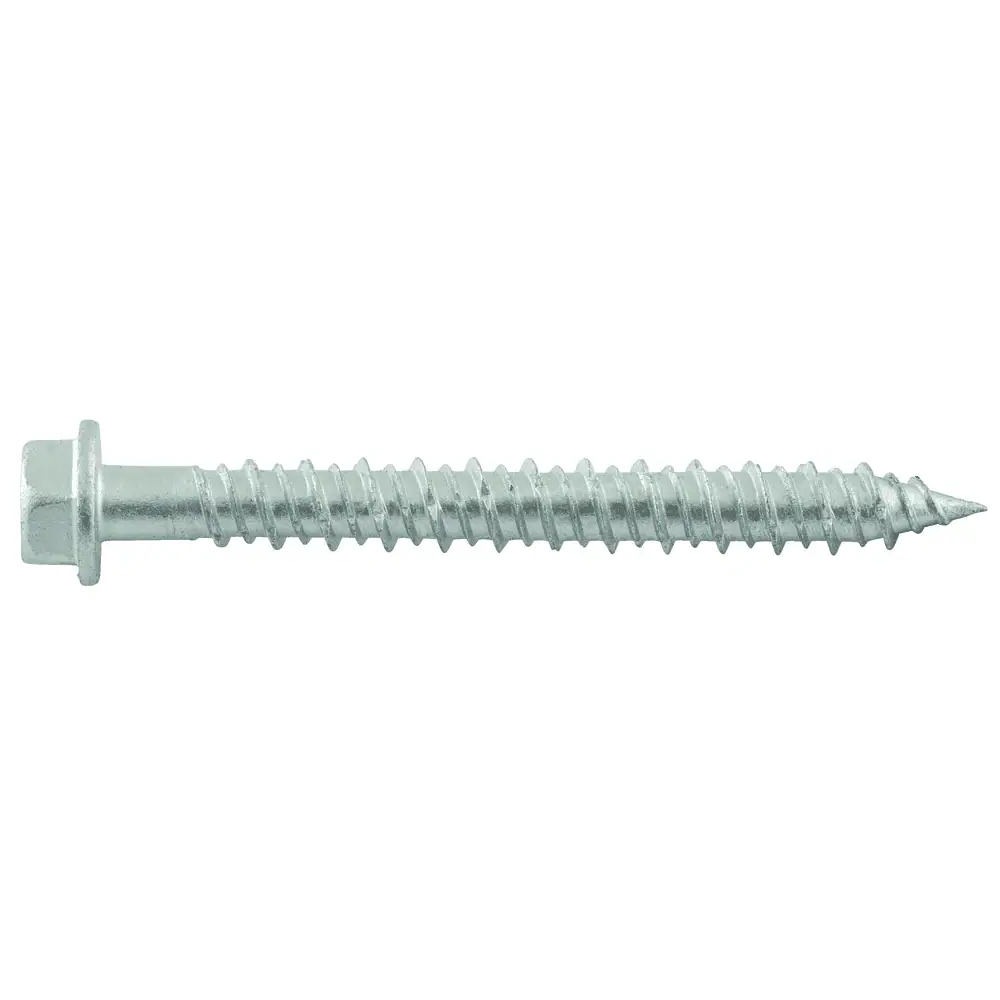 DeWalt AGGRE-GATOR‚ 1/4" x 2-1/4" Hex Washer Head Bi-Metal Screw Anchor - 50 Qty