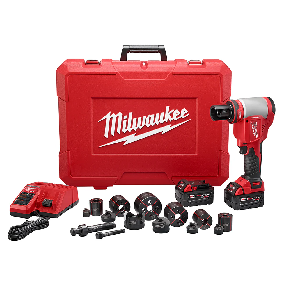 Milwaukee M18 FORCE LOGIC 1/2" to 2" 10T Knockout Tool Kit
