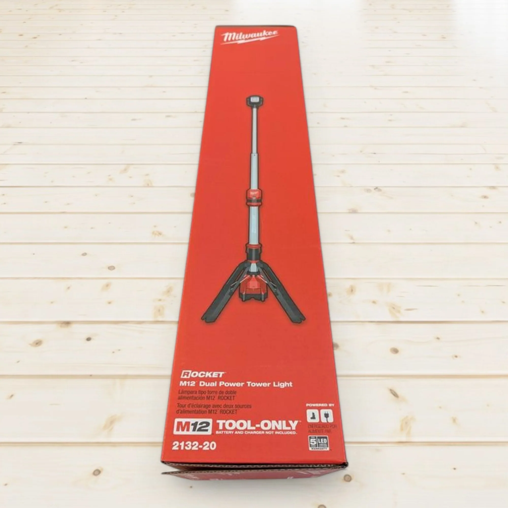 Milwaukee (2132-20) M12 12-Volt Lithium-Ion Cordless 1400 Lumen ROCKET LED Stand Work Light (Tool-Only)