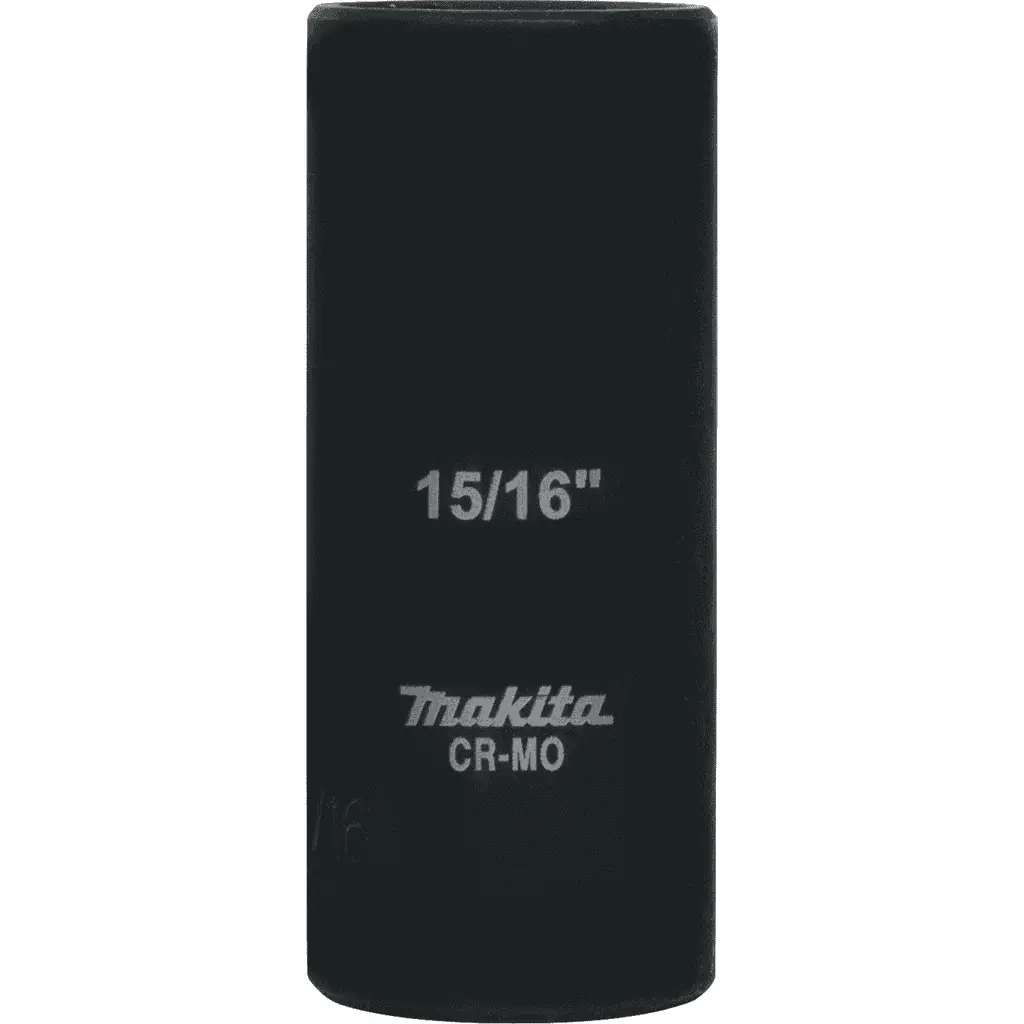 Makita 15/16" Deep Well SAE Impact Socket with 1/2" Drive