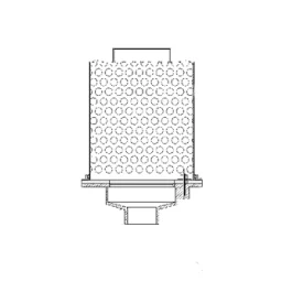 MIFAB R1100-28-G8H Green Roof Drain with Perforated Stainless Steel Ballast Guard and Removable Cover with Lift Handle