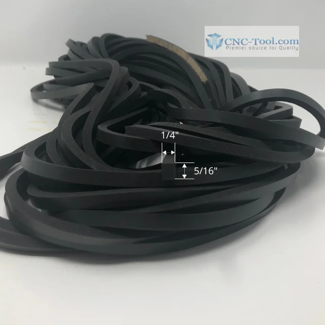 1/4" x 5/16" Square Medium Density CNC Gasket x 150' (75' Roll x 2) - #U MG 25 312
