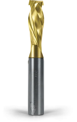 1/2 in x 1-1/4 in CL Three Flute Mortise Compression Coated FS Tool Router Bit - #RSF2061XLC-UD3