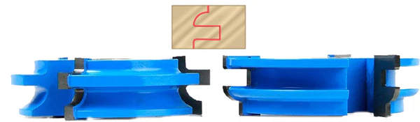 RAIL & STILE CABINET DOOR 2PC SHAPER SET FOR 5/8" TO 3/4" MATERIAL