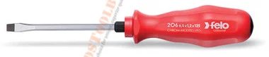 sd206__27597.1418927413.380.500.webp ^^FELO 24036 1/4" x 5" Slotted Screwdriver - PPC Handle with Metal Cap