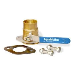 AquaMotion SO125TA 1-1/4” NPT Full Port Ball Valve with 360° Swivel Flange