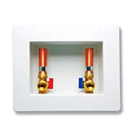 White Faceplate for FireStop™ Washing Machine Outlet Box